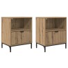 Cabinet de chevet 2 pc chêne artisanal 49 x 36 x 61 cm 628805628805