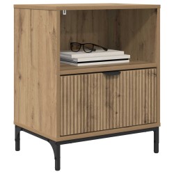 Cabinet de chevet 2 pc chêne artisanal 49 x 36 x 61 cm 628805628805