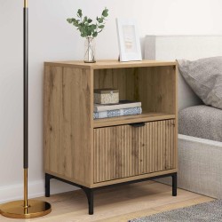 Cabinet de chevet 2 pc chêne artisanal 49 x 36 x 61 cm 628805628805