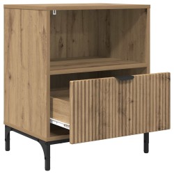 Cabinet de chevet 2 pc chêne artisanal 49 x 36 x 61 cm 628805628805