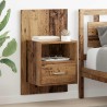 Cabinet de chevet 2 pcs Bois ancien 50 x 32.5 x 80cm 628806628806