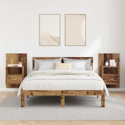 Cabinet de chevet 2 pcs Bois ancien 50 x 32.5 x 80cm 628806628806