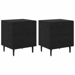 Cabinet de chevet 2 pcs Chêne noir 40 x 35 x 47,5 cm 628807628807