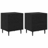 Cabinet de chevet 2 pcs Chêne noir 40 x 35 x 47,5 cm 628807628807
