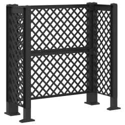 Treillis pour poubelles Anthracite 123 x 47 x 114 cm PP 628814628814