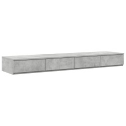 Tiroirs de lit avec tiroir Gris béton 140 x 36,5 x 16,5 cm 628816628816