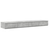 Tiroirs de lit avec tiroir Gris béton 140 x 36,5 x 16,5 cm 628816628816