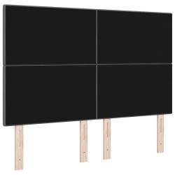 Tête de lit réglable en hauteur Gris foncé 144 cm tissu 628818628818