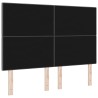 Tête de lit réglable en hauteur Gris foncé 144 cm tissu 628818628818