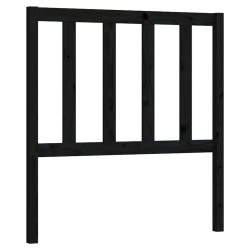 Tête de lit Noir 96x4x100 cm Bois massif de pin 628819628819