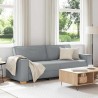 Canapé 3 places Gris clair 220x78x84 cm Tissu 628832628832