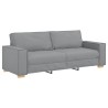 Canapé 3 places Gris clair 220x78x84 cm Tissu 628832628832