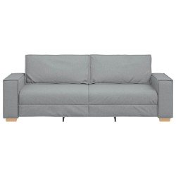 Canapé 3 places Gris clair 220x78x84 cm Tissu 628832628832