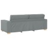 Canapé 3 places Gris clair 220x78x84 cm Tissu 628832628832