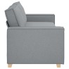 Canapé 3 places Gris clair 220x78x84 cm Tissu 628832628832