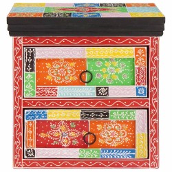 Cabinet de chevet avec tiroir Multicolore 40 x 30 x 40 cm 628833628833