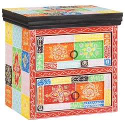 Cabinet de chevet avec tiroir Multicolore 40 x 30 x 40 cm 628833628833