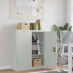 Classeur gris clair 90x40x105 cm acier 628845628845
