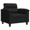 Chaise de canapé noir 60 cm tissu microfibre 628846628846