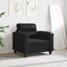 Chaise de canapé noir 60 cm tissu microfibre 628846628846
