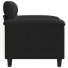 Chaise de canapé noir 60 cm tissu microfibre 628846628846