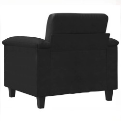 Chaise de canapé noir 60 cm tissu microfibre 628846628846