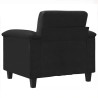 Chaise de canapé noir 60 cm tissu microfibre 628846628846