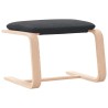 Chaise de relaxation avec repose-pied Gris foncé Tissu 628850628850