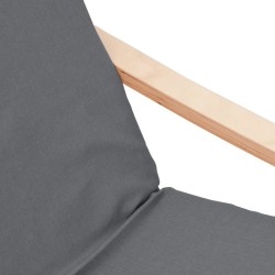Chaise de relaxation avec repose-pied Gris foncé Tissu 628850628850