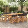 Chaises pliables de jardin lot de 8 gris foncé tissu 628852628852