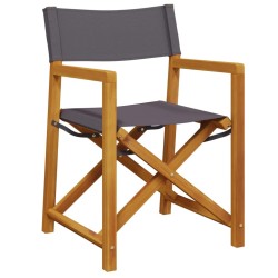 Chaises pliables de jardin lot de 8 gris foncé tissu 628852628852