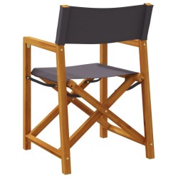 Chaises pliables de jardin lot de 8 gris foncé tissu 628852628852