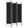 Cloison de séparation 6 panneaux Noir 240x220 cm Tissu 628855628855