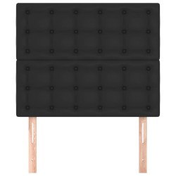 Tête de lit Noir 80x5x118/128 cm Similicuir 628880628880