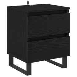 Cabinet de chevet Chêne noir 40 x 35 x 50 cm Bois d'ingénierie 628884628884