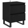 Cabinet de chevet Chêne noir 40 x 35 x 50 cm Bois d'ingénierie 628884628884