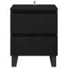 Cabinet de chevet Chêne noir 40 x 35 x 50 cm Bois d'ingénierie 628884628884