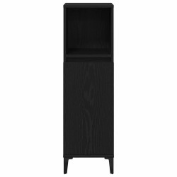 Cabinet de salle de bain avec porte Chêne noir 30 x 30 x 100 cm 628887628887