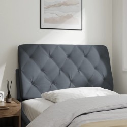 Coussin de tête de lit gris foncé 100 cm velours 628890628890