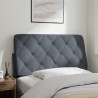 Coussin de tête de lit gris foncé 100 cm velours 628890628890