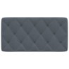 Coussin de tête de lit gris foncé 100 cm velours 628890628890