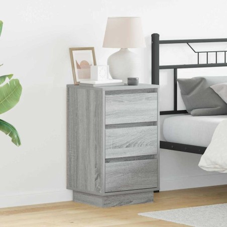 Cabinet de chevet Gris 39 x 34,5 x 65 cm Bois d'ingénierie 628891628891