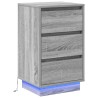 Cabinet de chevet Gris 39 x 34,5 x 65 cm Bois d'ingénierie 628891628891