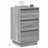 Cabinet de chevet Gris 39 x 34,5 x 65 cm Bois d'ingénierie 628891628891