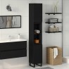 Cabinet de salle de bain avec porte Chêne noir 30 x 30 x 190 cm 628892628892