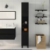 Cabinet de salle de bain avec porte Chêne noir 30 x 30 x 190 cm 628892628892