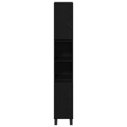 Cabinet de salle de bain avec porte Chêne noir 30 x 30 x 190 cm 628892628892