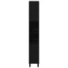 Cabinet de salle de bain avec porte Chêne noir 30 x 30 x 190 cm 628892628892