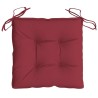 Coussins de chaise lot de 4 rouge bordeaux 40x40x7 cm 628893628893
