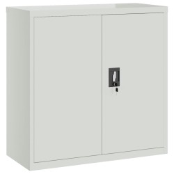 Armoire de bureau avec 2 portes Gris 90 cm Acier 628896628896
